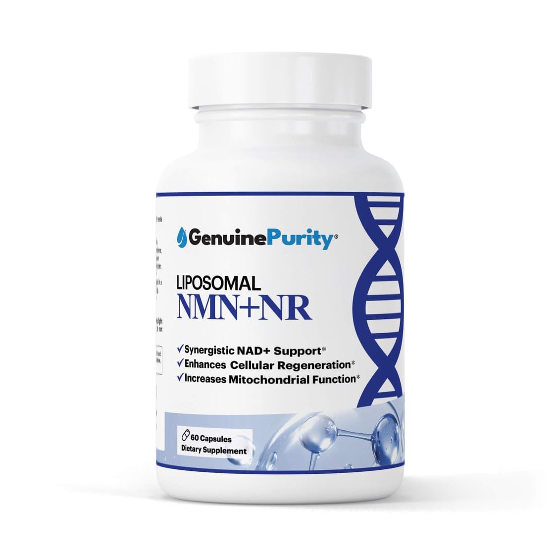 GenuinePurity Liposomal NMN + NR Supplement Capsule 1