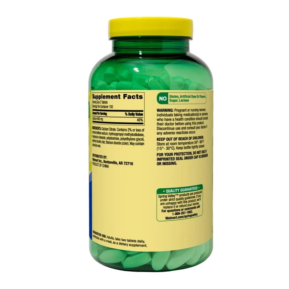 NEWCHEERS Calcium Citrate Tablets 300 Count