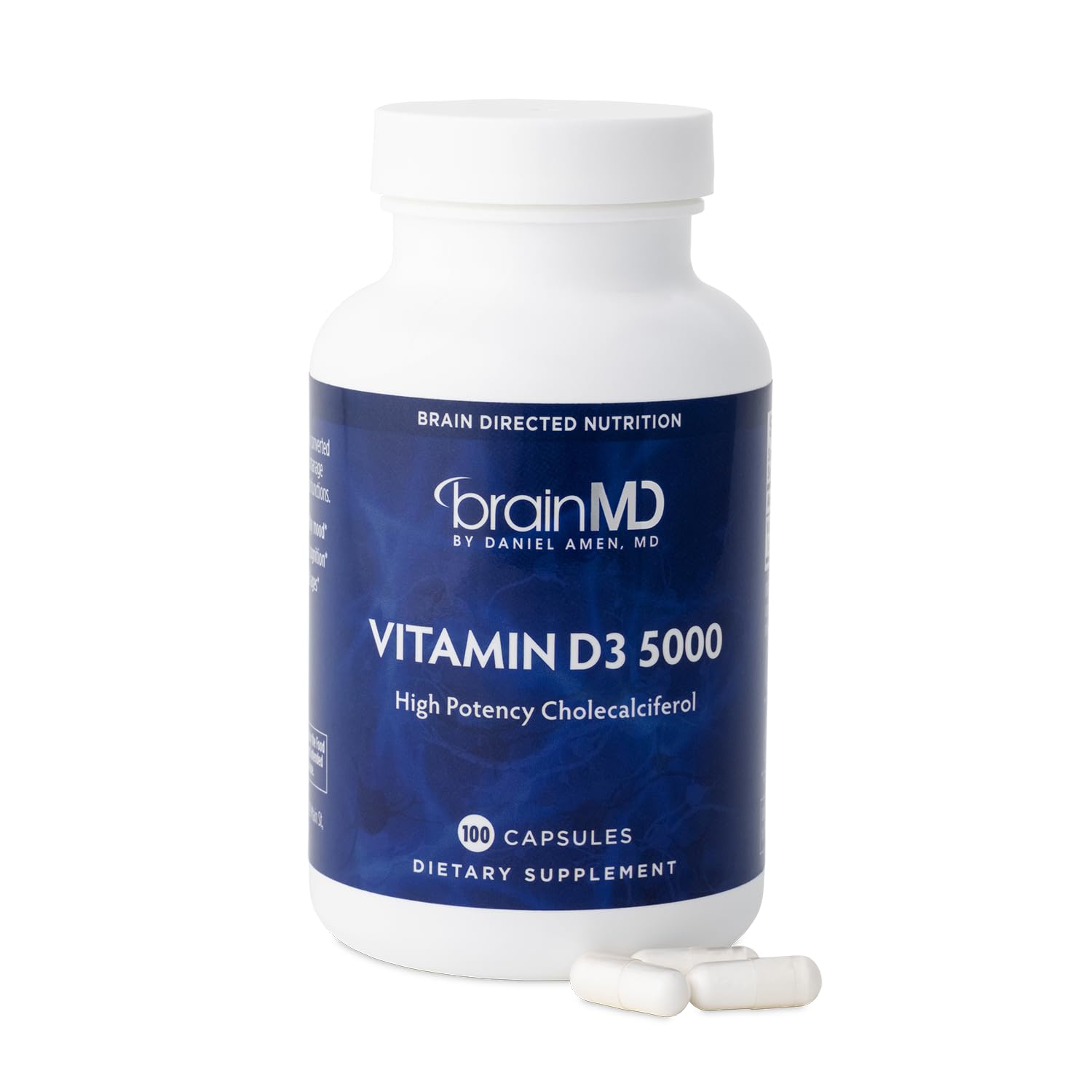 BRAINMD Dr Amen Vitamin D3 5000 Softgels 100 Count