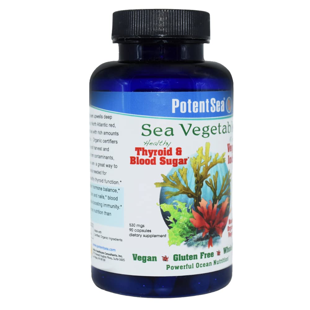 PotentSea Sea Vegetables - 540 mg Capsules, 90 Count