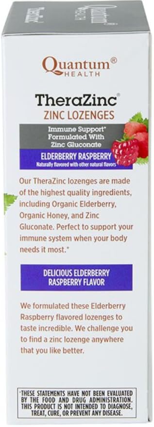 Quantum TheraZinc Zinc Lozenges, 25 Count