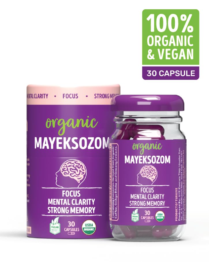 Mayeksozom Organic & Vegan Dietary Supplement for Healthy Brain Function - EXOSOME Rich, 1 Capsule