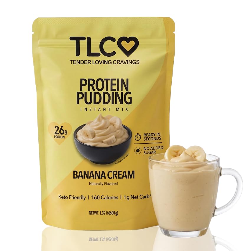 TLC Protein Pudding Instant Mix Banana Cream 21.12