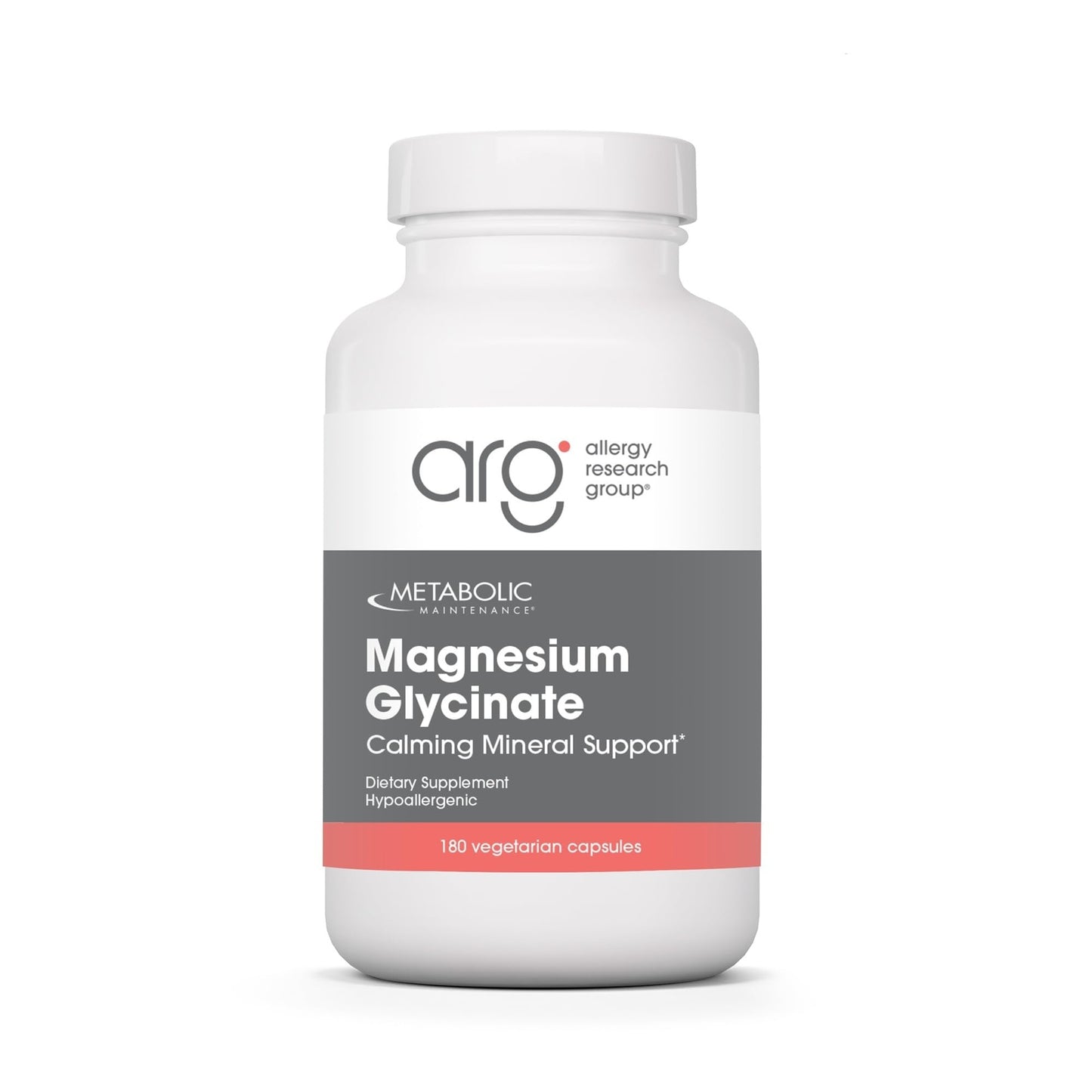 Metabolic Maintenance Magnesium Glycinate Capsules 125 mg, 180 Count