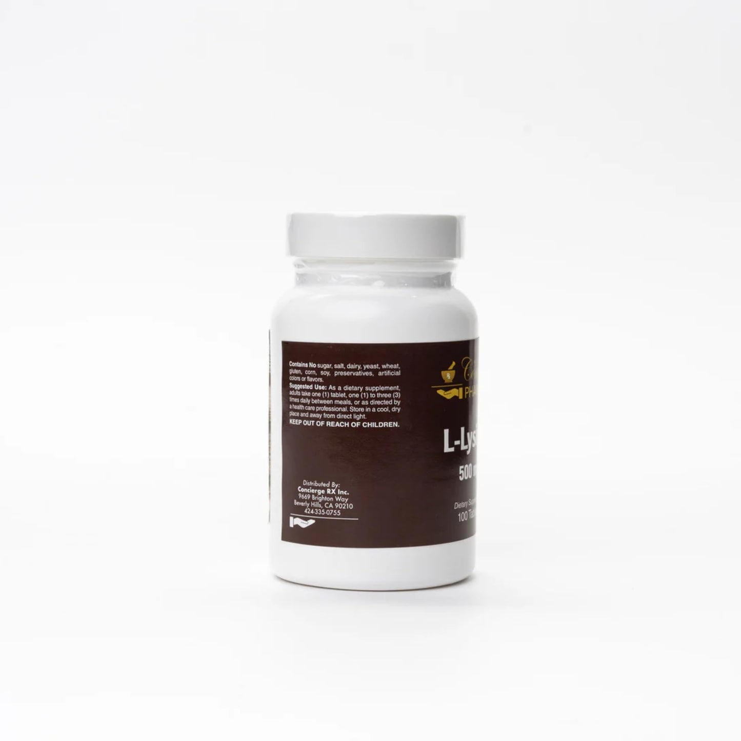 Generic L-Lysine 500 mg Tablets, 100 Count