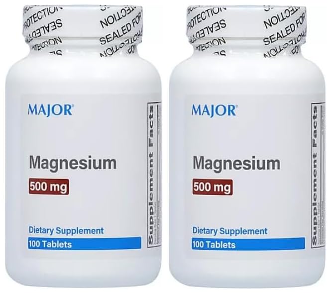 AmeriCan Goods Magnesium Oxide 500mg Tablets, 200 Tablets