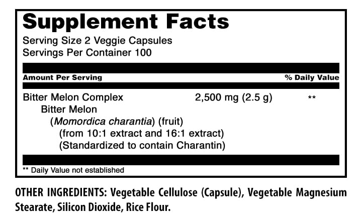 Herbal Secrets Bitter Melon Complex Capsules 200