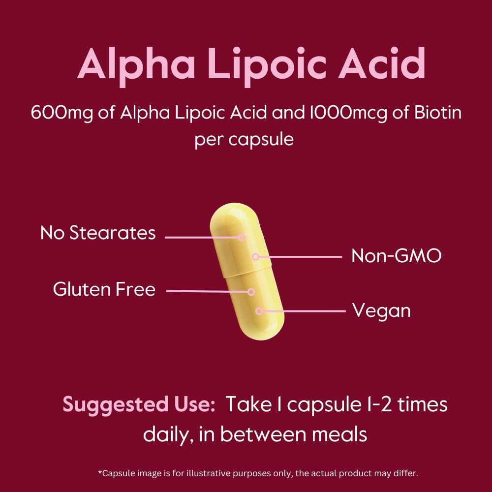 BESTVITE High Strength Alpha Lipoic Acid 600mg Capsule, 240 Count