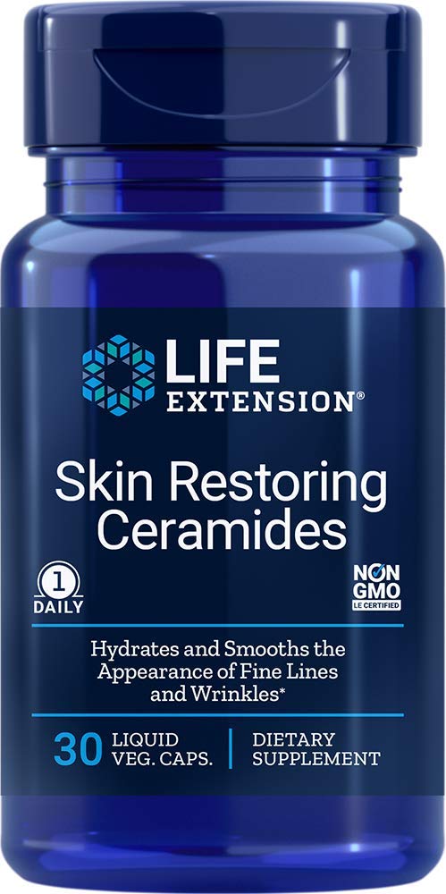 Life Extension Skin Restoring Ceramides 90 Capsules