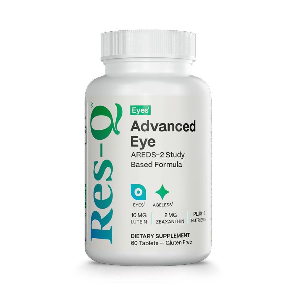 Res-Q Advanced Eye Support with 14 Critical Eye Nutrients, 60 Tablets