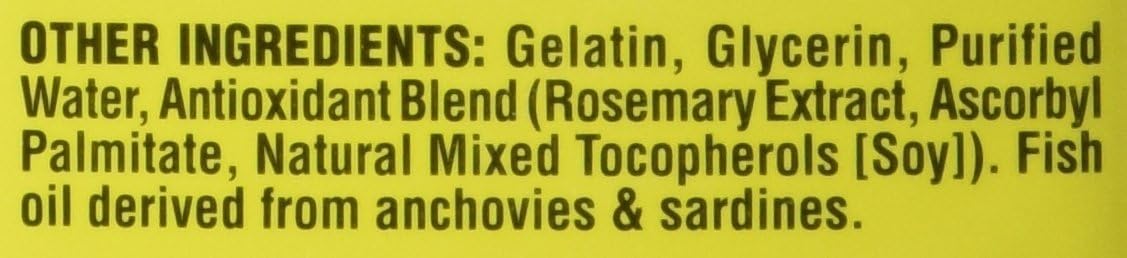 Trader Joe's Molecularly Distilled Omega-3 Fatty Acids Dietary Supplement Softgels 90 Count