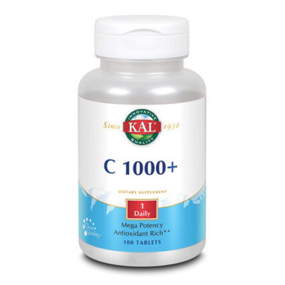 KAL C-1000 Plus Mega Potency Supplement 100 Tablets