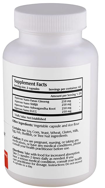 One Planet Nutrition Nano Energy 500 mg Veggie Capsules, 1 Count