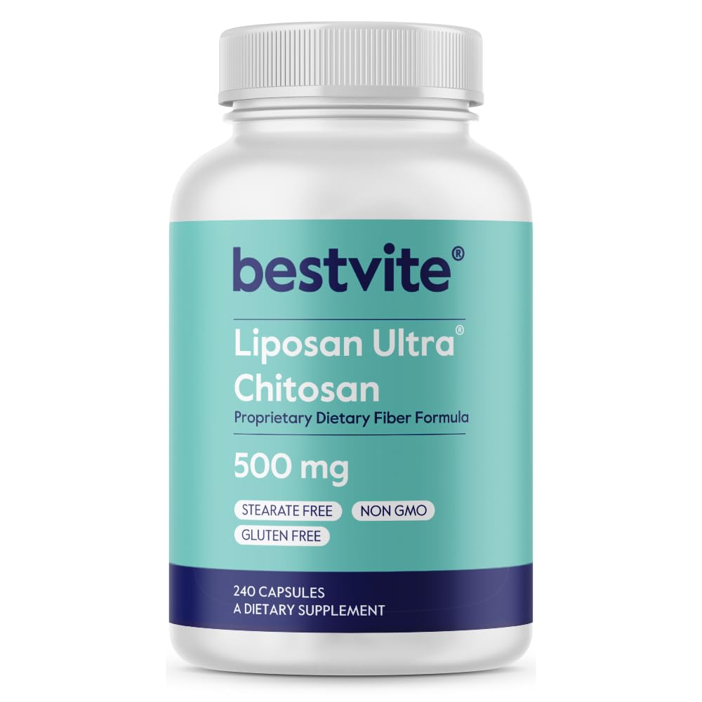 BESTVITE Liposan Ultra Chitosan 500mg Capsules, 240 Count