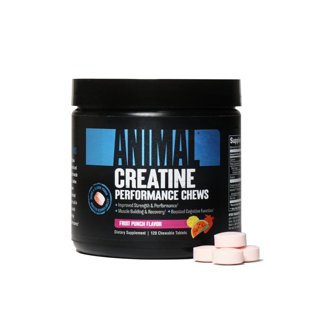 Animal Creatine Chews Tablets 120 Count