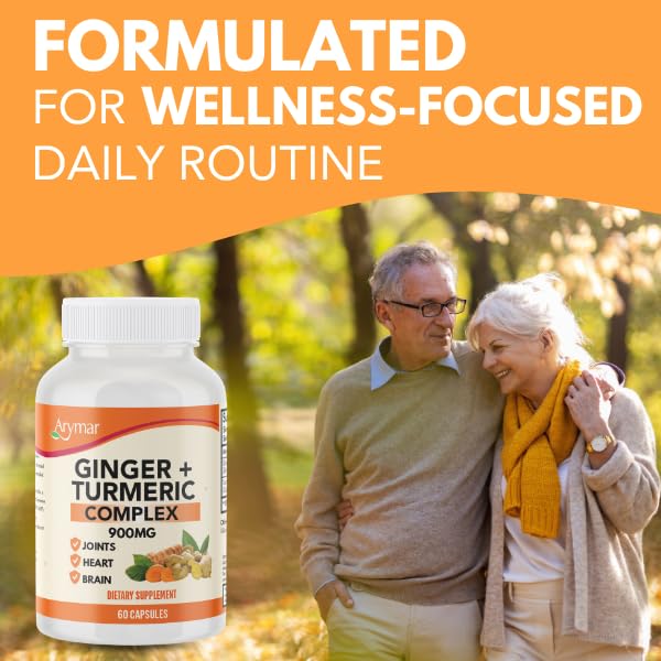Arymar Ginger Turmeric Supplement Capsule, 60 Capsules