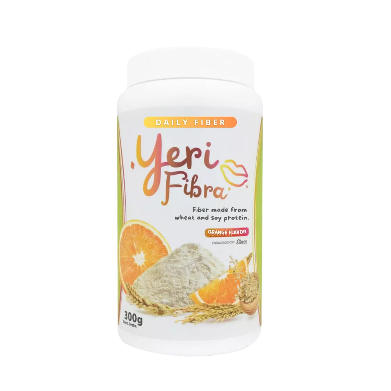 YERI FIBRA Daily Fiber Powder, Orange Flavor, 10 oz