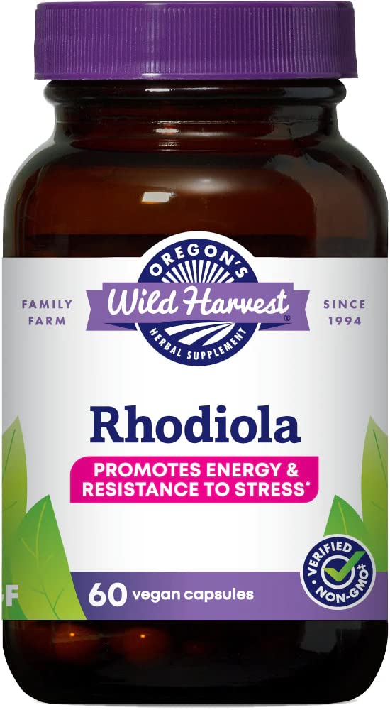 Oregon's Wild Harvest Rhodiola Supplement Capsule 60 Capsules