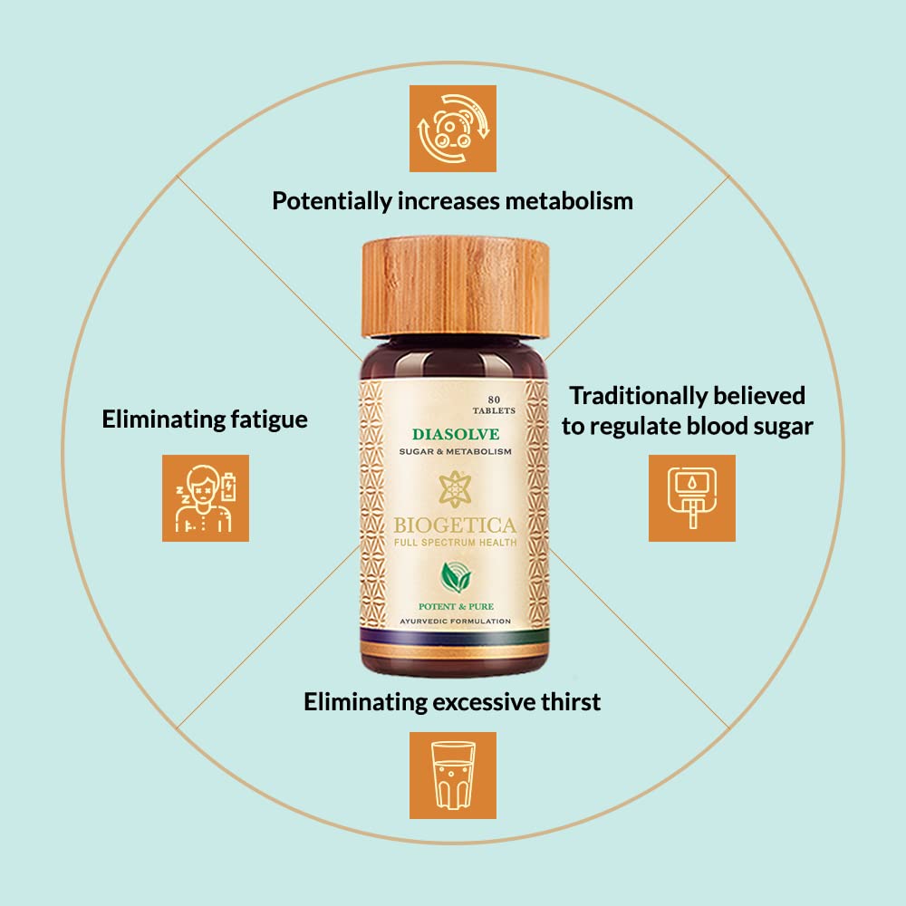 Biogetica Gastrosolve Natural Digestive Enzyme Supplement Tablet 80 Count