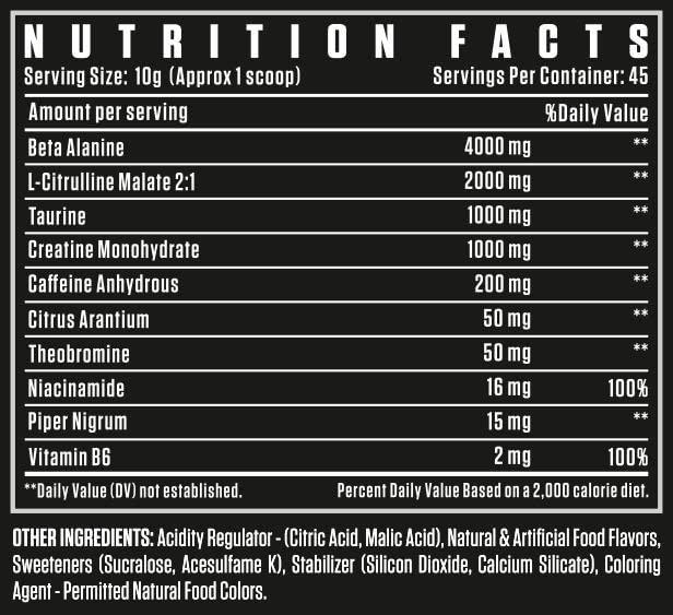 DEXTER JACKSON Black Series Turbo HP Pre Workout Powder 0.36 Ounce