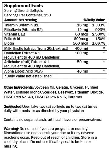 Nu-Health Liver Shield Plus 300 Softgels 1 Count