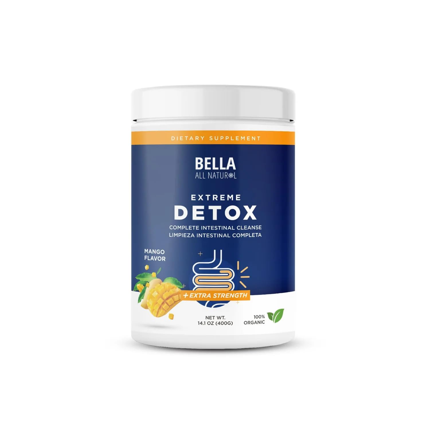 Bella All Natural Extreme Detox Mango Powder 14.1 oz