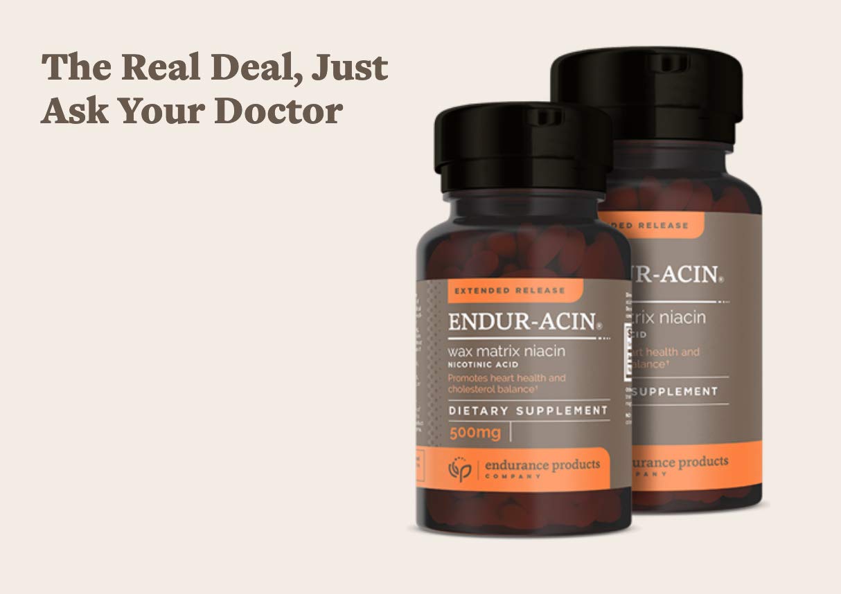 Endurance Products Niacin B3 ER 500 mg Tablet, 100 Count