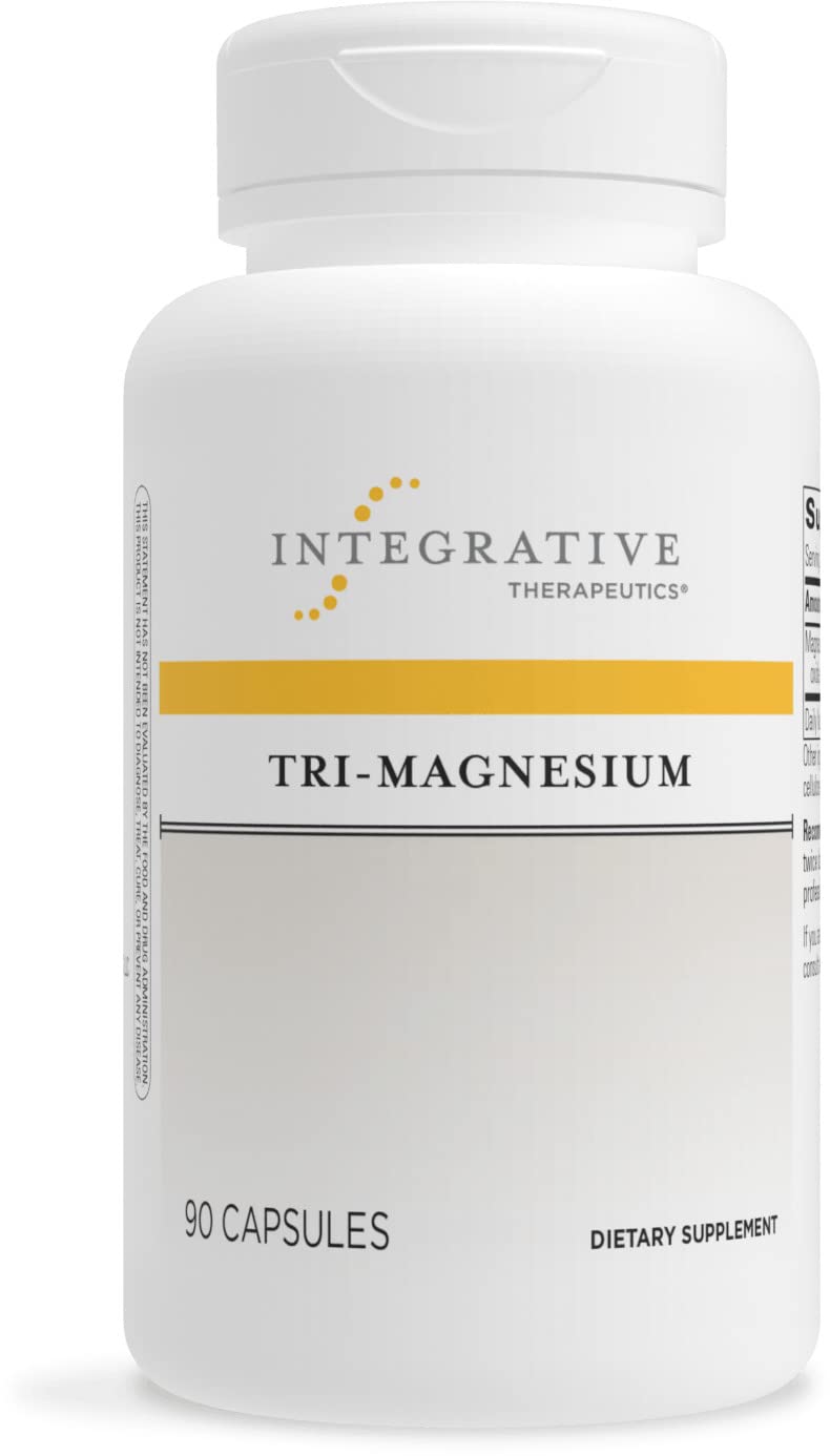 Integrative Therapeutics Tri-Magnesium Capsules & Vitamin D3 125 mcg Chewables Bundle, 180