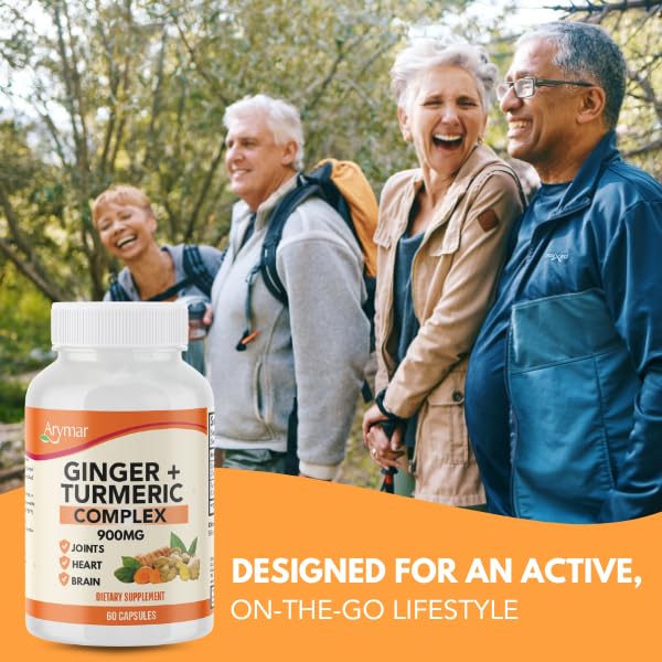 Arymar Ginger Turmeric Supplement Capsule, 60 Capsules