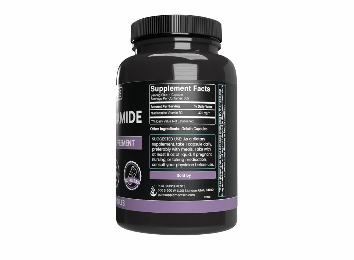 Pure Original Ingredients Niacinamide Capsule 365 Count
