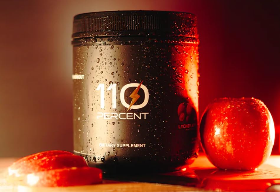 110 Percent Pre-Workout Powder, Lychee Apple, 1.9 oz