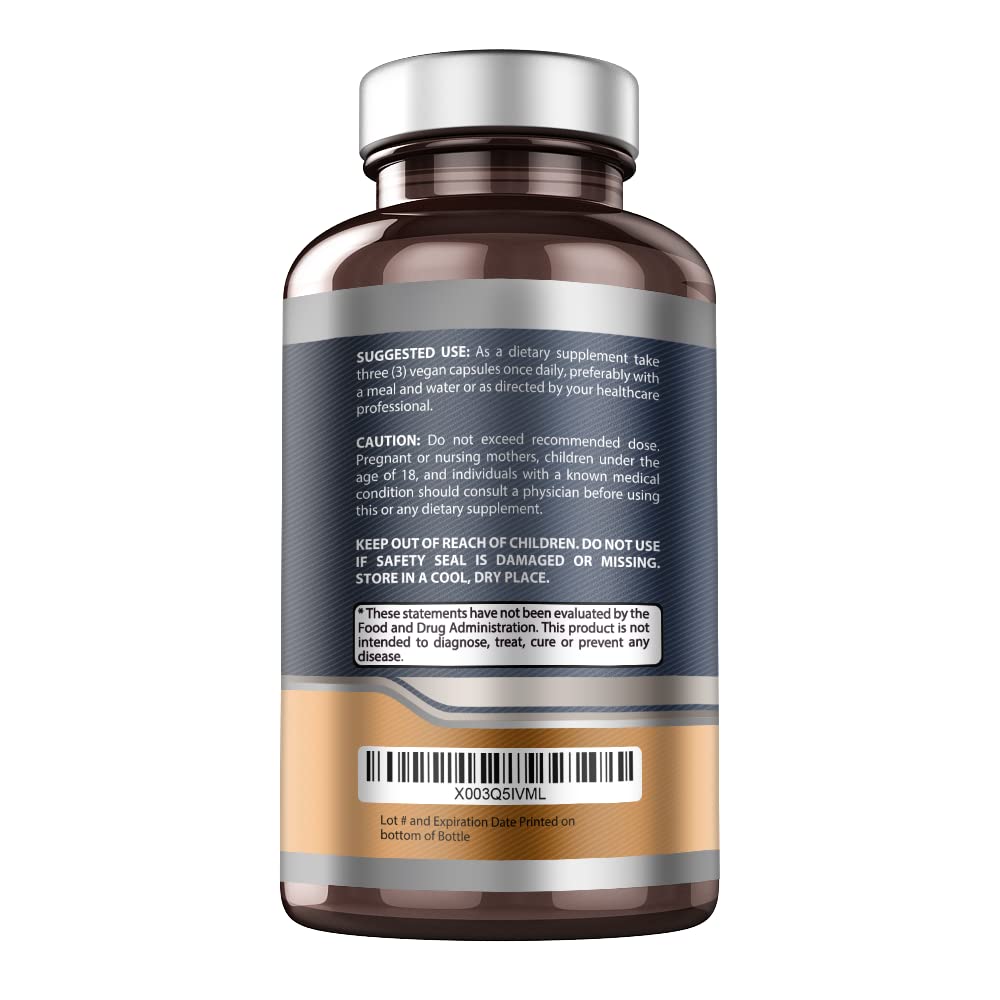 Smart Nutra Labs Organic Sea Moss 3200MG Per Serving Capsules, 180 Count