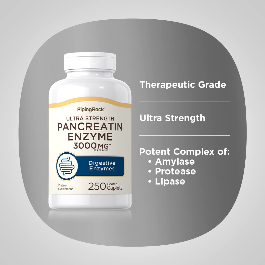 Piping Rock Pancreatin Digestive Enzymes 250 Caplets