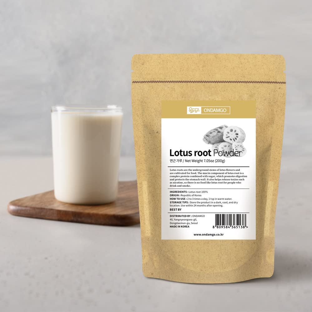 ONDAMGO Korean Natural Lotus Root Powder 7.05 oz