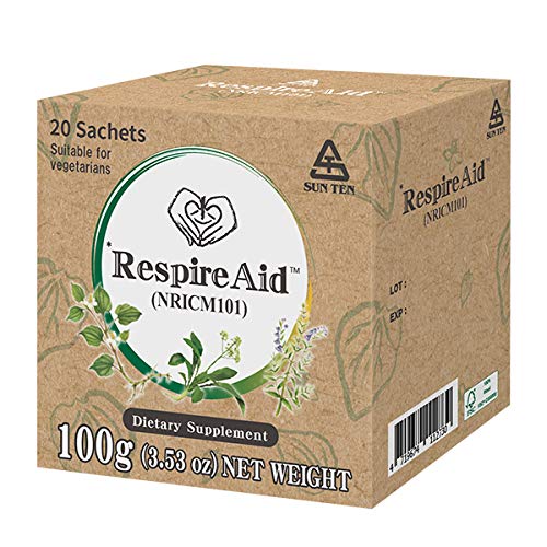 Sun Ten RespireAid All-Natural Lung Cleanse & Detox Powder 20 Sachets