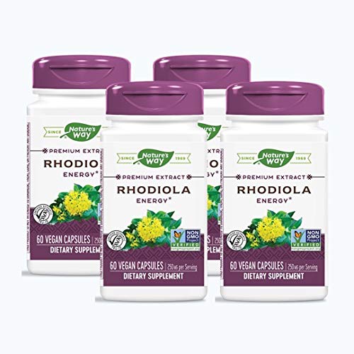 Nature's Way Rhodiola Rosea Standardized Capsules, 4 Count