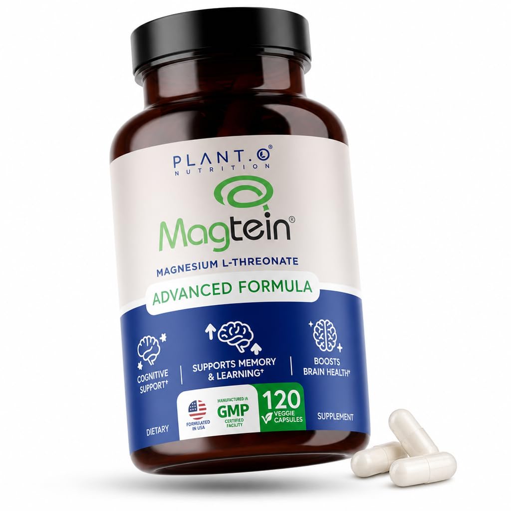 PLANT.O NUTRITION Magnesium L-Threonate Capsules 120 Capsules