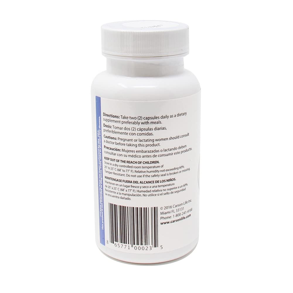 Carson Life Choline 500 mg Capsules, 60 Count