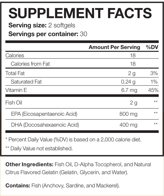 NeoVitin Omega 3 Fish Oil Softgels 60 Count