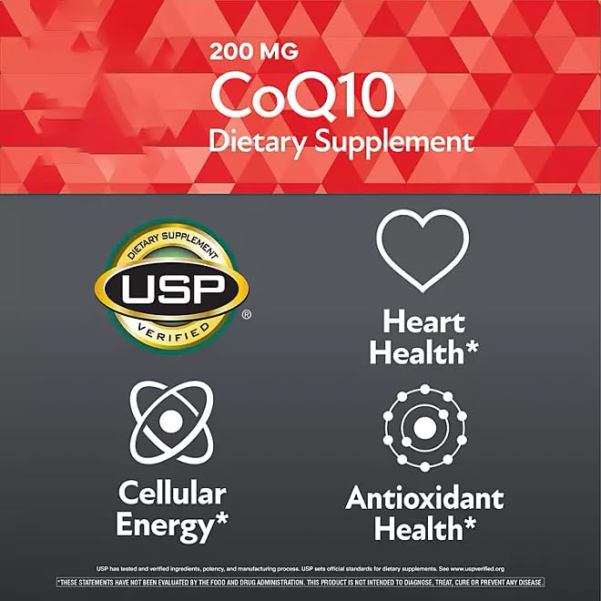 Generic CoQ10 200 mg Capsule 180 Count