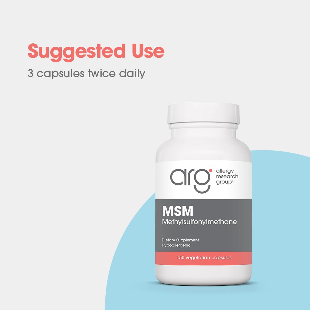 Allergy Research Group MSM 500 mg Capsules 150 Capsules