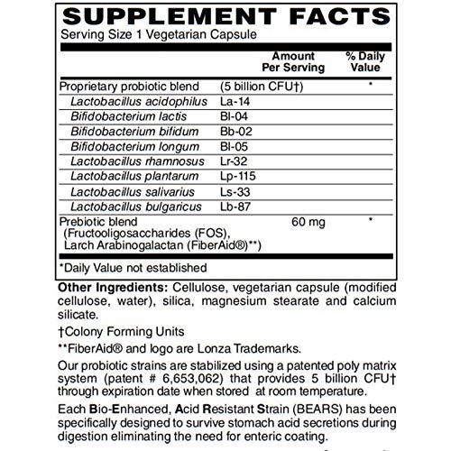 BariatricPal Suprema Dophilus Probiotic Capsules, 60 Count