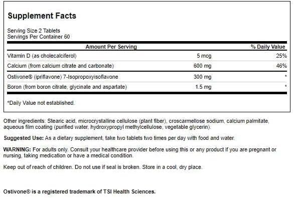 Swanson Ipriflavone Complex with Ostivone 120 Tablets