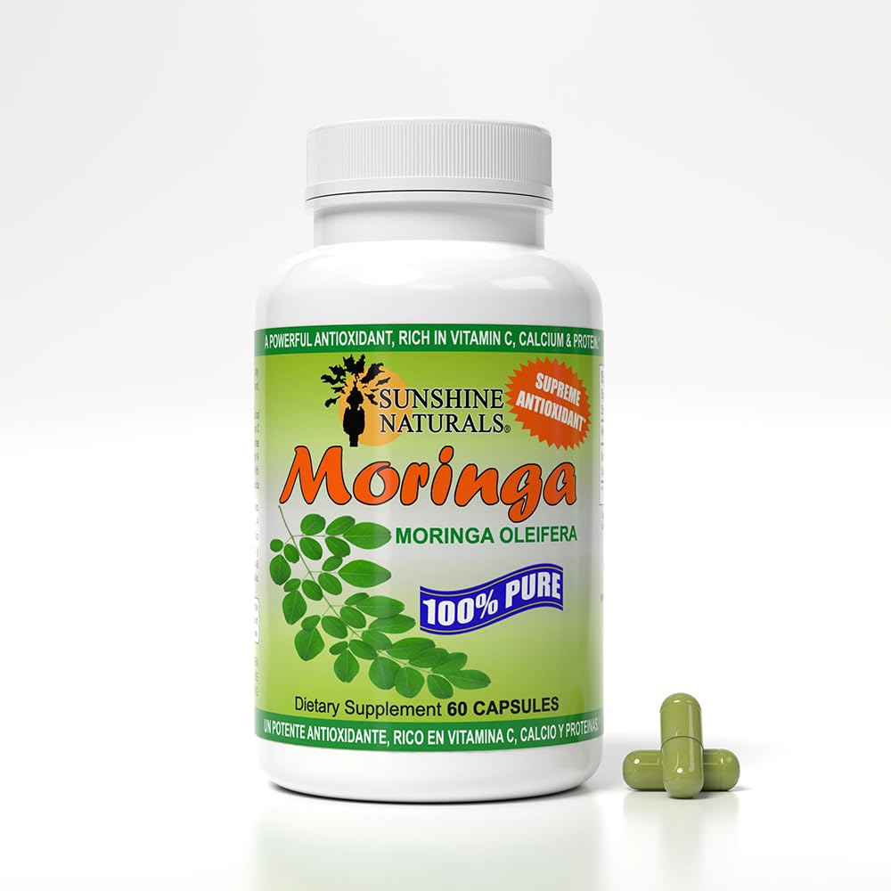 Sunshine Naturals Moringa Dietary Supplement Capsules 120