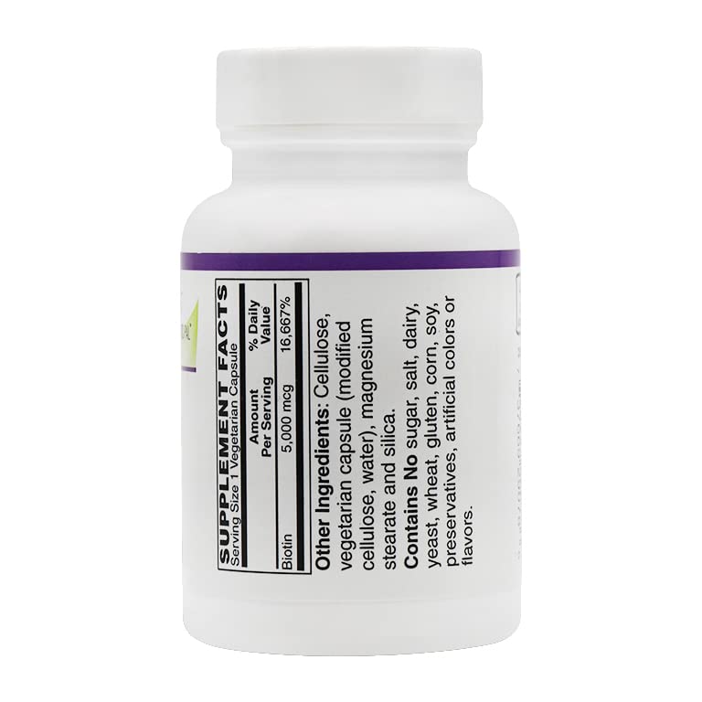 BariatricPal Biotin 5000 mcg Easy Swallow Capsule, 60 Count