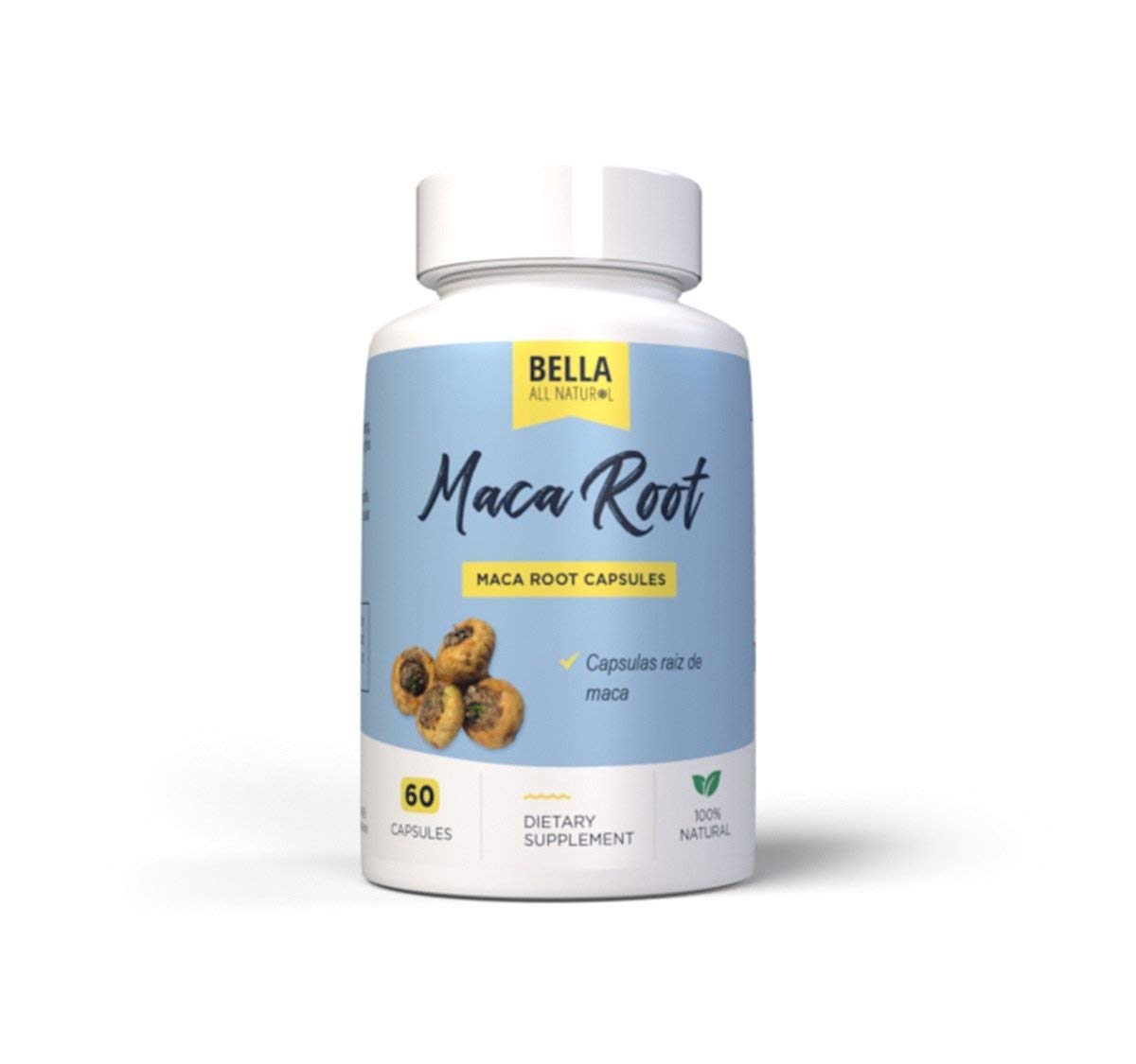 Bella All Natural Maca Root Capsules 60 Count