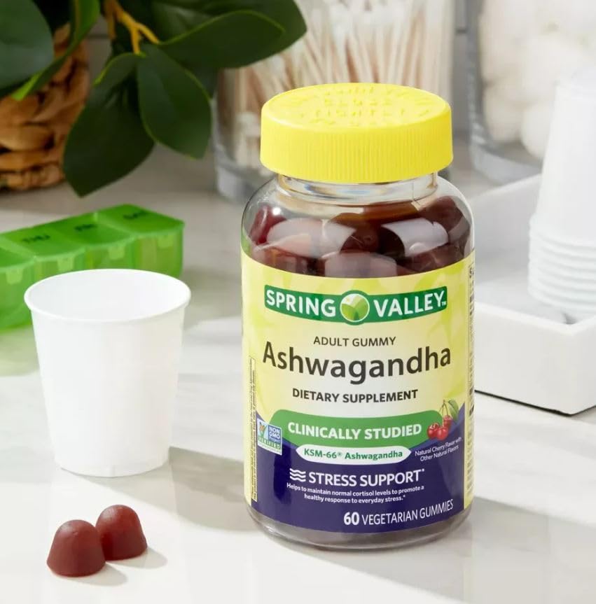 STOREOMART Ashwagandha Vegetarian Gummies for Stress Support, 60 Count