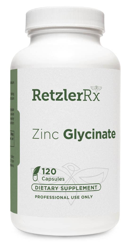 HormoneSynergy Zinc Glycinate 20mg Supplement Capsules, 120 Count