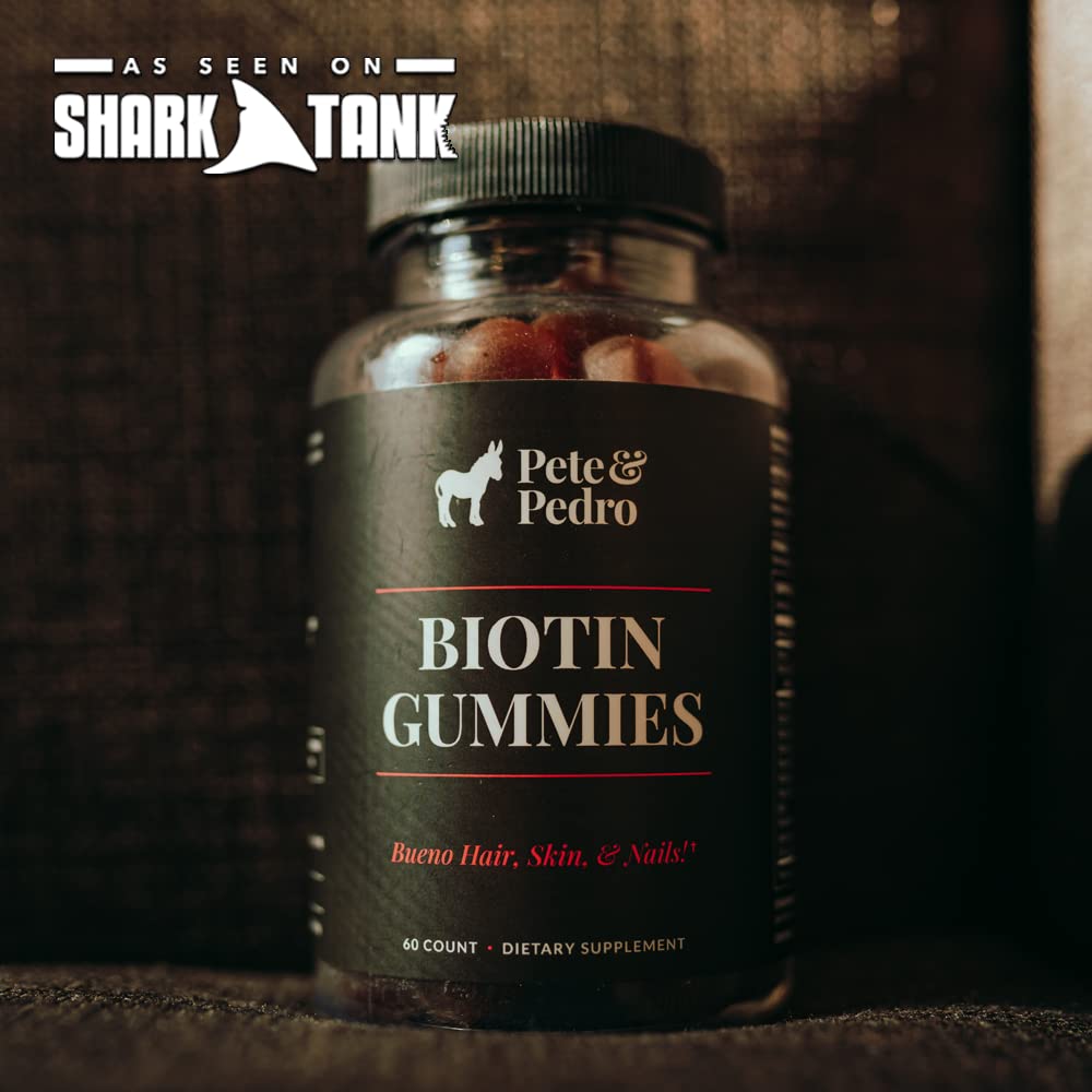 Pete & Pedro Biotin Gummies 60 Count