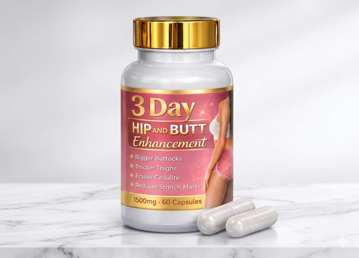Generic Natural Hip Enhancement 3 Days Hip & Big Butt Herbal Powder, 60 Count
